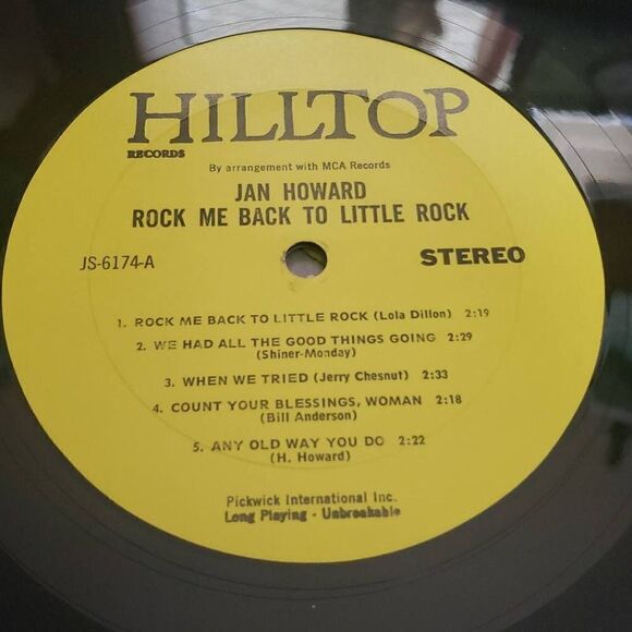 Jan Howard Vinyl Record - Picture 9 of 14